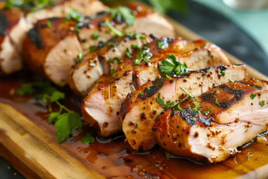 Gemarineerde Varkenshaas vlees aanbieding