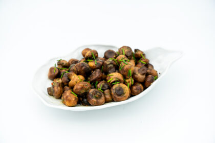 bijgerecht gebakken champignons