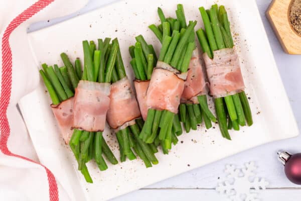 Haricots verts met katenspek