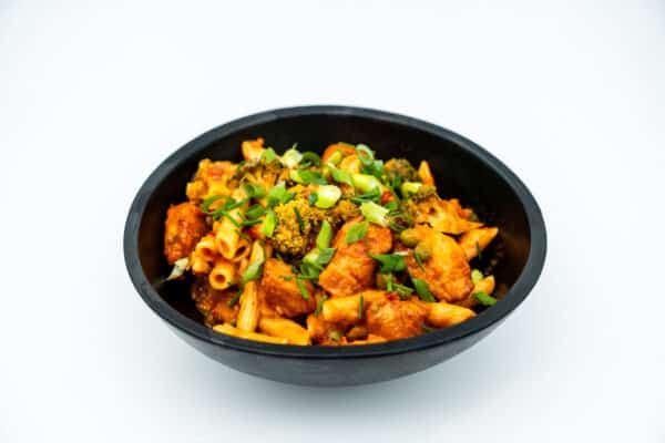maaltijd pasta kip piri-piri